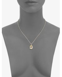 Judith Ripka | Metallic Estate Canary Crystal & Sterling Silver Pear Pendant Necklace | Lyst