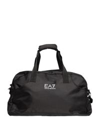 Emporio Armani | Black Nylon Canvas Duffle Bag | Lyst