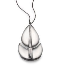 Alexis Bittar | Metallic Lucite Teardrop Crescent Pendant Necklace | Lyst