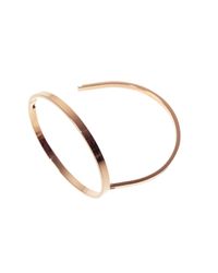 Uncommon Matters - Metallic Open Circle Rose Bracelet - Lyst