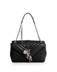 Saint Laurent | Black Monogram Medium Matelasse Leather Top-handle Bag | Lyst