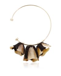 Marni | Blue Horn And Yarn Flower Necklace | Lyst