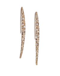 Alexis Bittar | Metallic Miss Havisham Jagged Crystal Infinity Spear Drop Earrings | Lyst