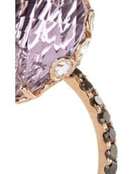 Lito | Metallic One Of A Kind 18K Rose Gold Ring With Pink Amethyst | Lyst