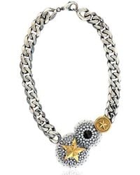 Iosselliani | Metallic Full Metal Jewels Necklace | Lyst