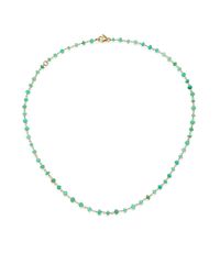 Mija | Green Chrysoprase Beaded Chain Necklace | Lyst