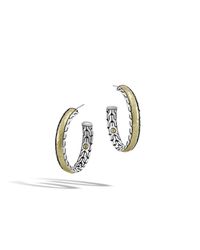John Hardy | Metallic Classic Chain Medium Hoop Earrings | Lyst