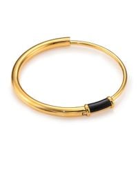 A Peace Treaty | Metallic Nele Blue Tiger's Eye Tube Choker Necklace | Lyst