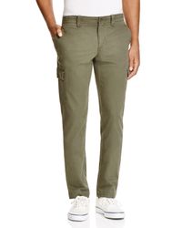 Lacoste | Natural Broken Twill Slim Fit Pants for Men | Lyst