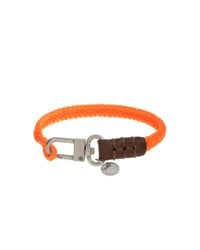 Caputo & Co. | Orange . Hand-Knotted Chevron Bracelet for Men | Lyst