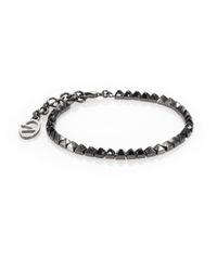 Valentino | Gray Stud Link Bracelet for Men | Lyst