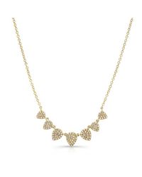 Anne Sisteron - 14kt Yellow Gold Diamond Rain Drop Necklace - Lyst