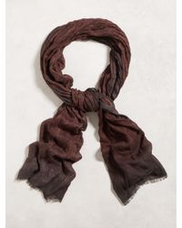 John Varvatos | Red Paisley Degrade Scarf for Men | Lyst