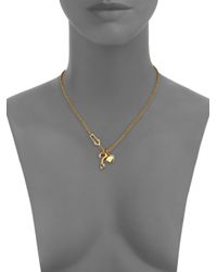 Marc By Marc Jacobs | Metallic Locked Bow Tie Necklace | Lyst