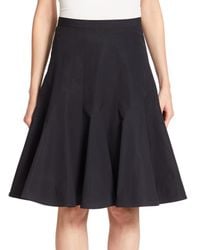Marc By Marc Jacobs | Black Pleated Poplin Skirt | Lyst