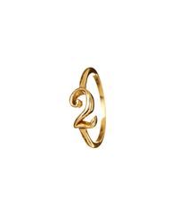 Lulu Frost - Metallic Code Number 14kt #2 Ring - Lyst