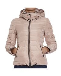 Armani Jeans | Natural Down Jacket Hooded And Piping Lurex | Lyst