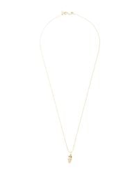 Sydney Evan | Metallic Diamond and Sapphire Owl Charm | Lyst