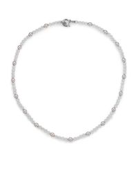Majorica | 5mm White Pearl, Crystal & Sterling Silver Beaded Necklace/white | Lyst