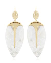 Aurelie Bidermann | Metallic Talitha Mother Of Pearl Drop Earrings | Lyst