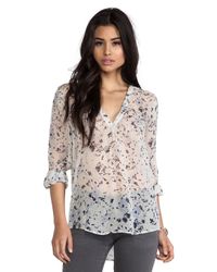Joie | Transparent Auberon Silk Blouse | Lyst