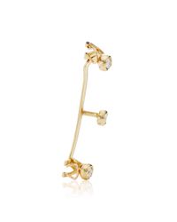 Ana Khouri | Metallic White Diamond And 18k Yellow Gold Time Ear Cuff | Lyst