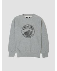 Atmos Lab - Gray Emblem Crew Neck Sweat Grey for Men - Lyst