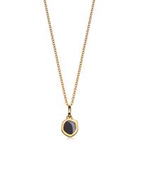 Monica Vinader | Black Atlantis Gem Mini Pendant | Lyst