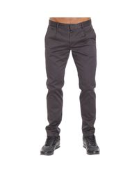 Paolo Pecora | Gray Trouser Slant Pocket Gabardine for Men | Lyst