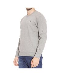 Polo Ralph Lauren | Gray Sweater Fleece Crewneck for Men | Lyst