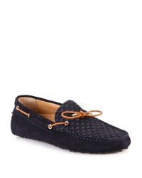 Bally | Blue Welney Suede Drivers for Men | Lyst