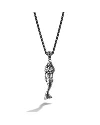John Hardy | Green Mermaid Pendant On Chain Necklace for Men | Lyst