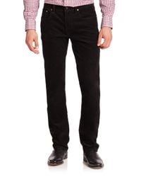 Polo Ralph Lauren | Black Varick Slim-straight Stretch-corduroy Pant for Men | Lyst