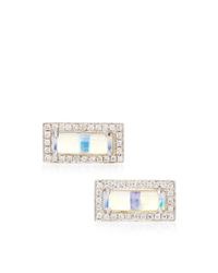 Dana Rebecca | Blue One Of A Kind Opal Earrings in 14k White Gold | Lyst