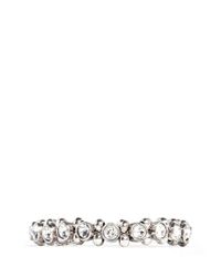 Philippe Audibert | Metallic Silver Trimmed Round Crystal Bracelet | Lyst
