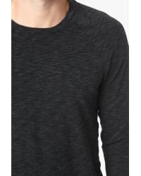 7 For All Mankind | Gray Long Sleeve Crewneck In Charcoal for Men | Lyst