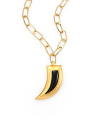 Stephanie Kantis | Metallic Mammoth Black Onyx Tusk Pendant | Lyst