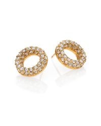 kate spade new york | Metallic Platform Chain Stud Earrings | Lyst