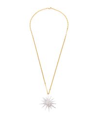 Janis Savitt | Metallic Diamond Star Lariat Necklace | Lyst