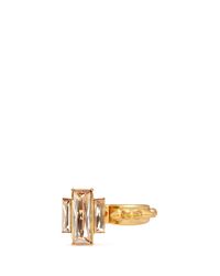 Alexander McQueen | Metallic Swarovski Crystal Spike Stud Two Finger Ring | Lyst
