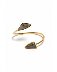 Lizzie Fortunato | Metallic Atlas Cuff In Labradorite | Lyst
