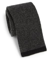 Saks Fifth Avenue | Black Cashmere Knit Tie for Men | Lyst