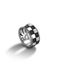 John Hardy | Black Band Ring for Men | Lyst