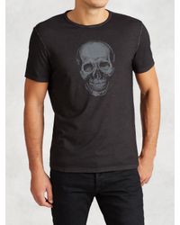 John Varvatos | Black Ghost Skull Graphic Tee for Men | Lyst