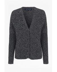French Connection | Black Naughty Bright Knitted Cardigan | Lyst