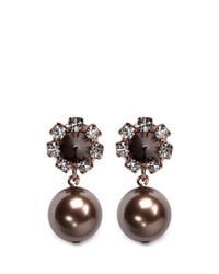 Joomi Lim | Black Spike Pearl Earrings | Lyst