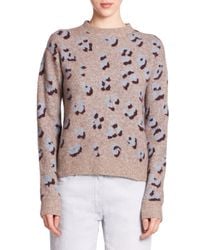 3.1 Phillip Lim | Brown Animal-print Sweater | Lyst