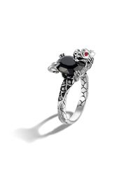 John Hardy | Black Small Octagon Ring | Lyst