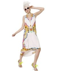 Manish Arora | White Printed Beaded Crepe Dress | Lyst
