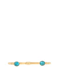 Ela Stone | Metallic 'simone' Oval Stone Stud Cuff | Lyst